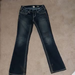 Silver boot cut jeans